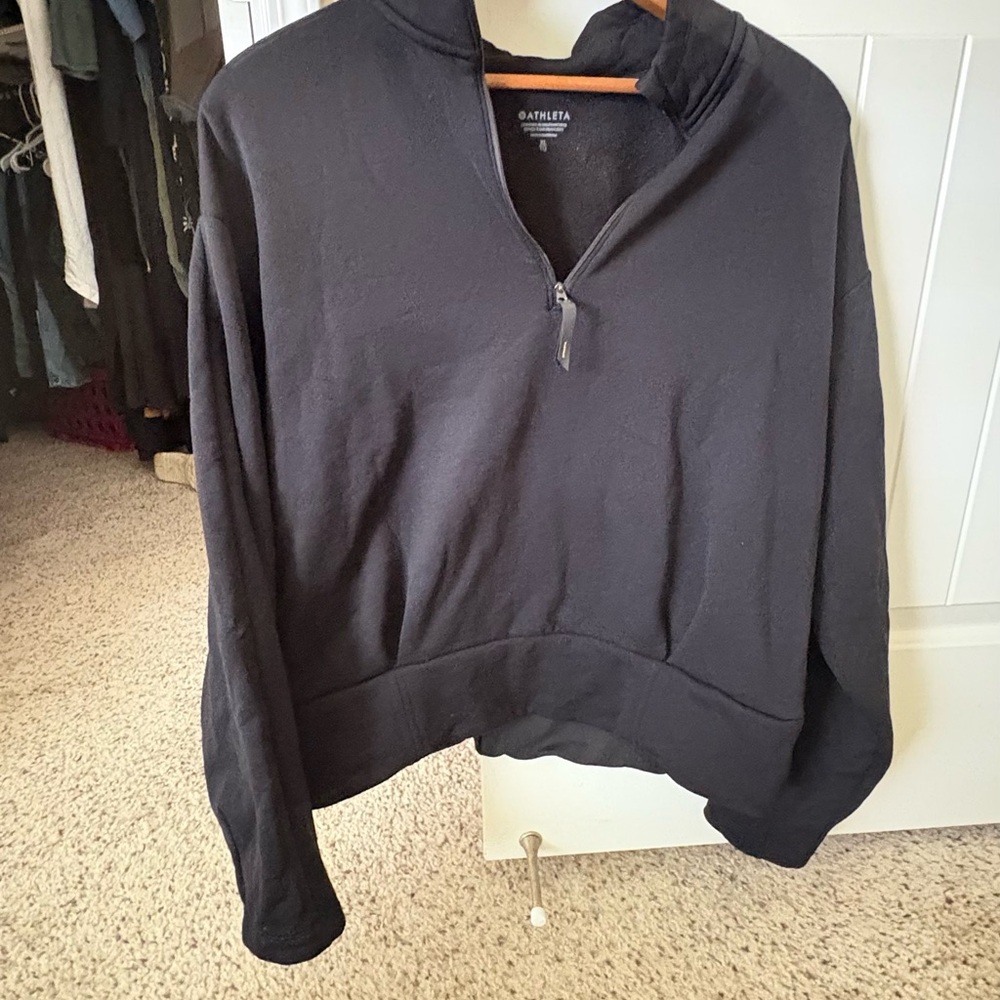 Athleta Black Zip-Up Jacket